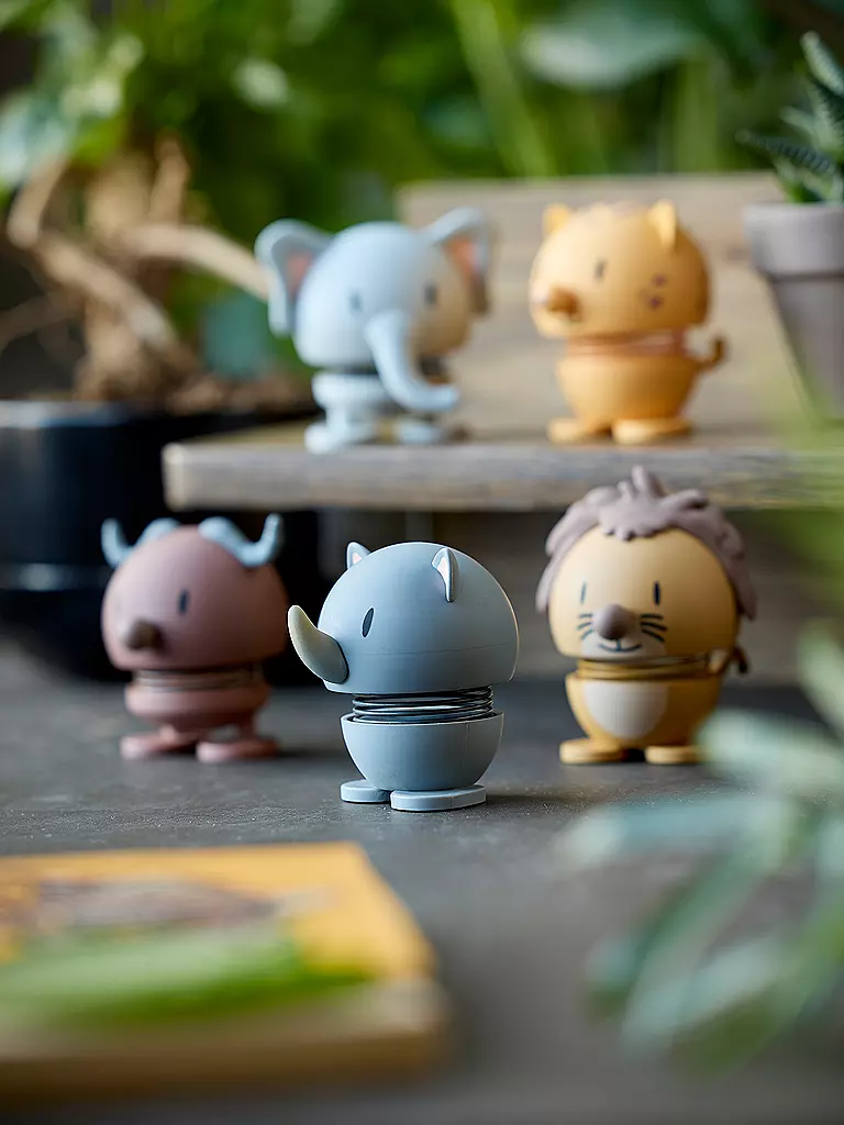 HOPTIMIST | Figura decorativa Soft Rhino 7,6cm Grey | Gris