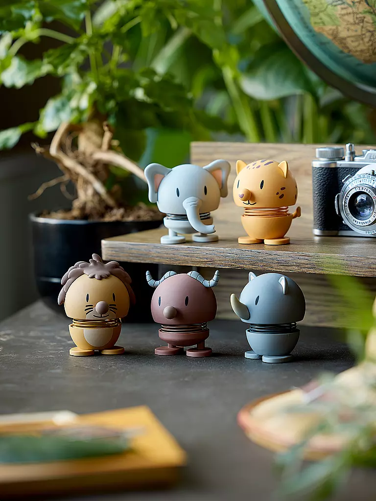 HOPTIMIST | Figura decorativa Soft Rhino 7,6cm Grey | Gris