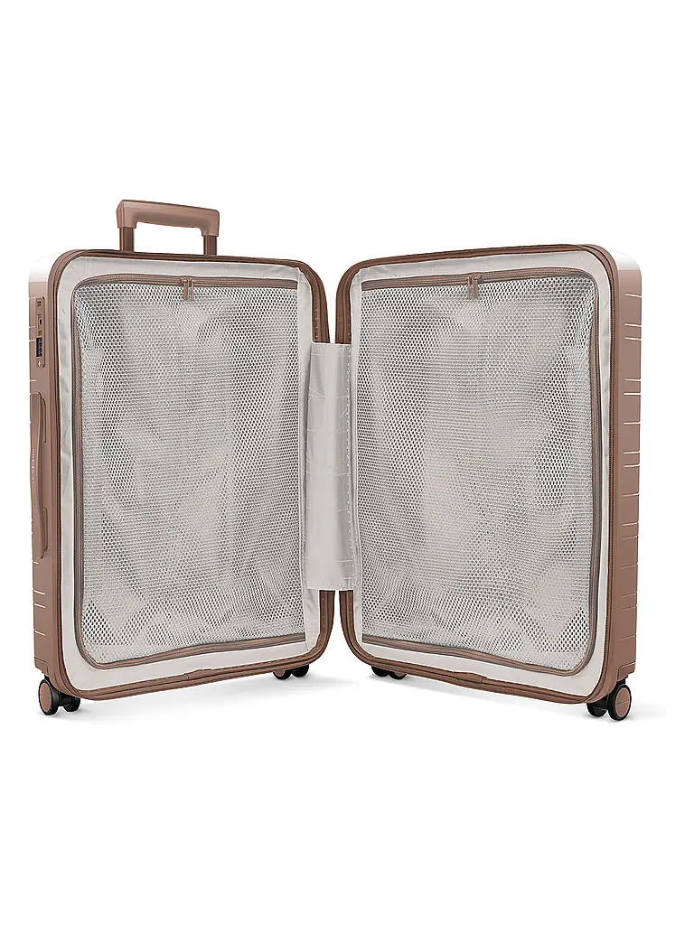 HORIZN STUDIOS | Trolley H6 RE Check-In Reisekoffer 64cm glossy mocha | Marrón claro