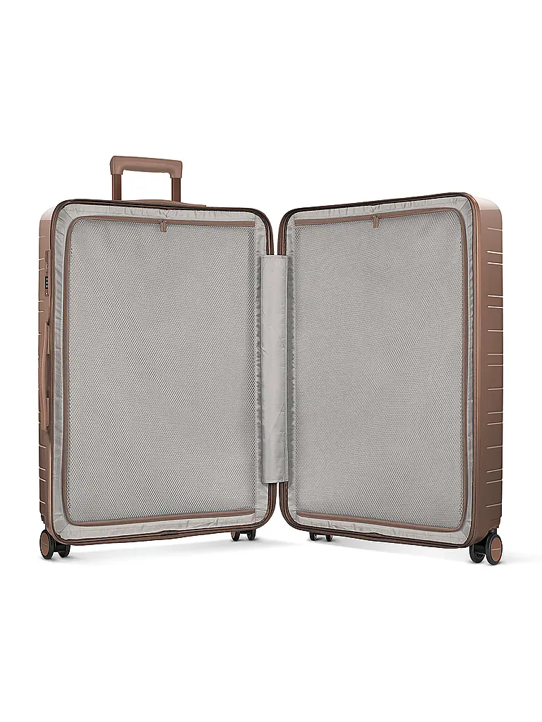 HORIZN STUDIOS | Trolley H7 RE Maleta de viaje Check-In 77cm glossy mocha | Marrón claro
