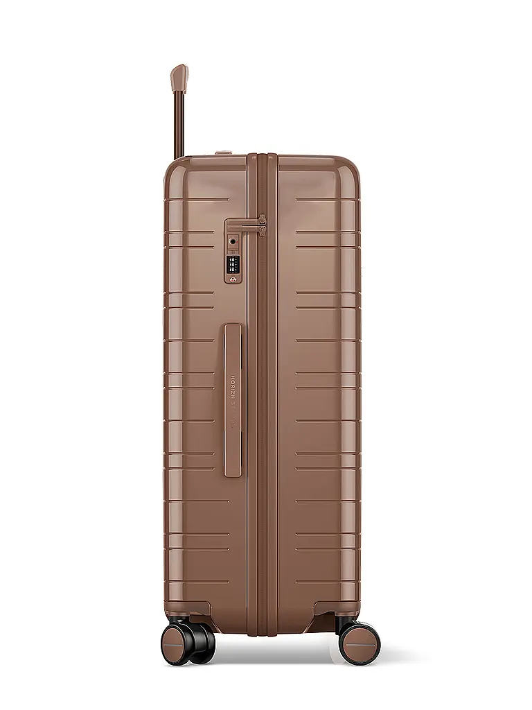 HORIZN STUDIOS | Trolley H7 RE Maleta de viaje Check-In 77cm glossy mocha | Marrón claro
