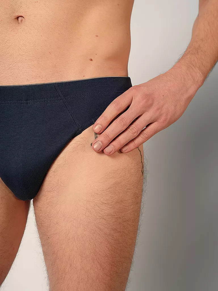 HUBER | Brasil Slip Paquete de 3 azul negro selection | Azul