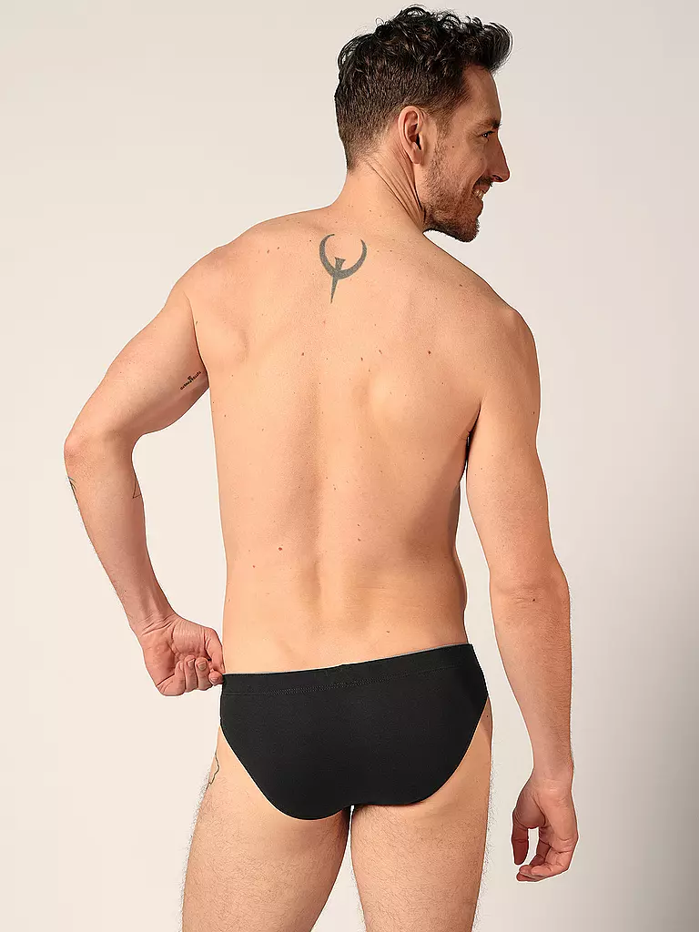 HUBER | Brasil Slip Paquete de 3 azul negro selection | Azul