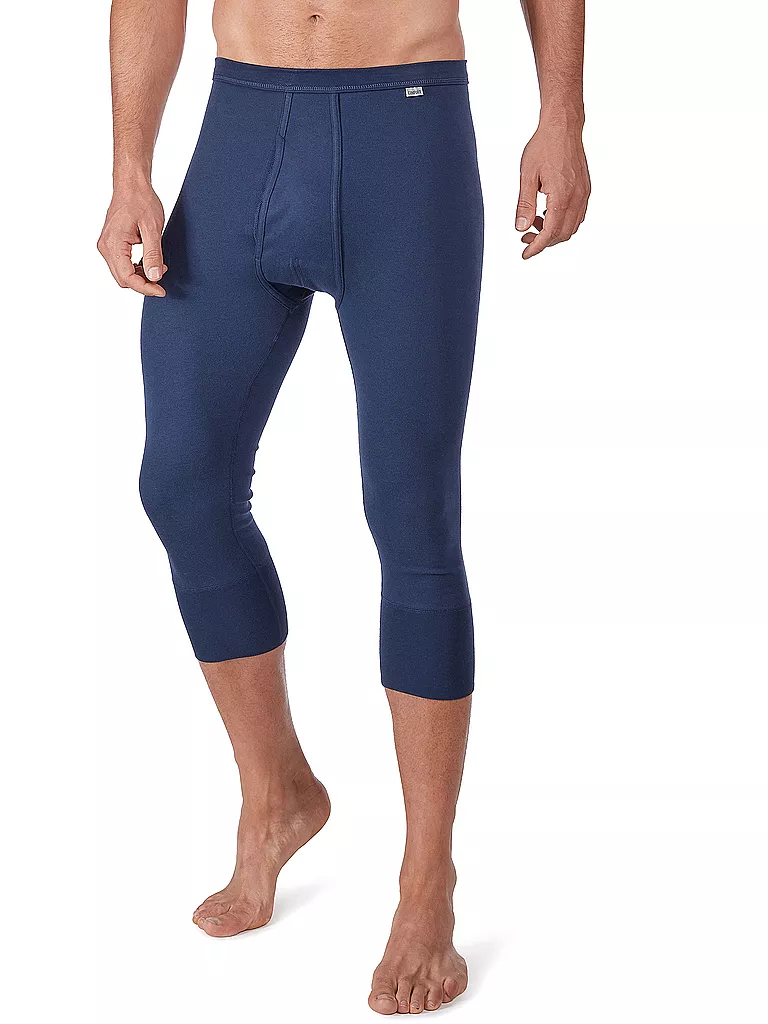 HUBER | Calzoncillo 3/4 con abertura "Comfort" (Azul marino) | Azul