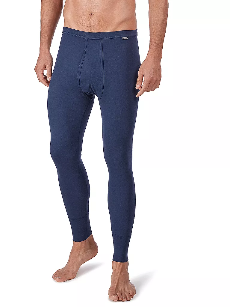 HUBER | Calzoncillo largo con abertura "Comfort" (Marino) | Azul