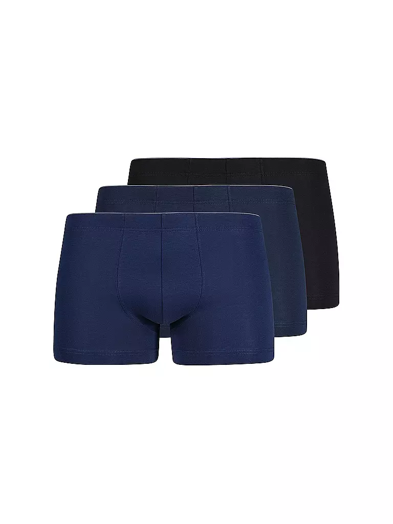 HUBER | Calzoncillos paquete de 3 azul negro selección | Azul