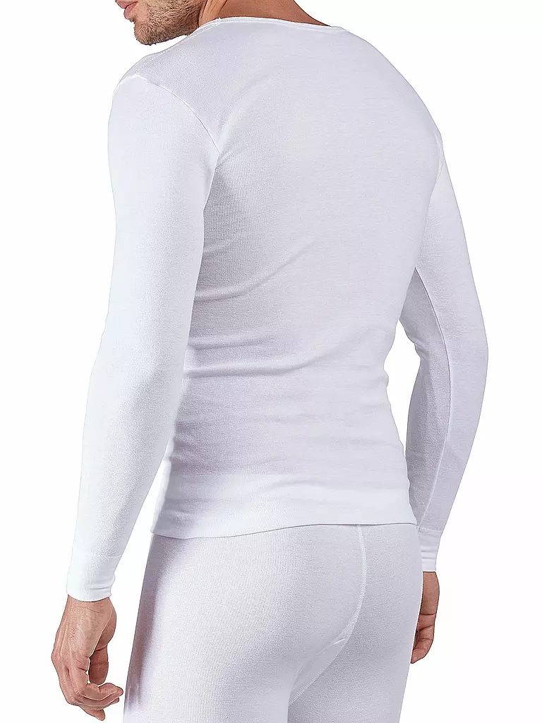 HUBER | Camiseta de manga larga "Cormort" (Blanco) | 