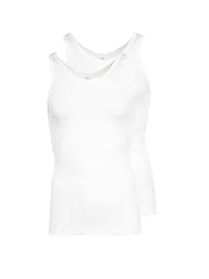 HUBER | Camiseta de tirantes - Camiseta interior, paquete de 2 | Blanco