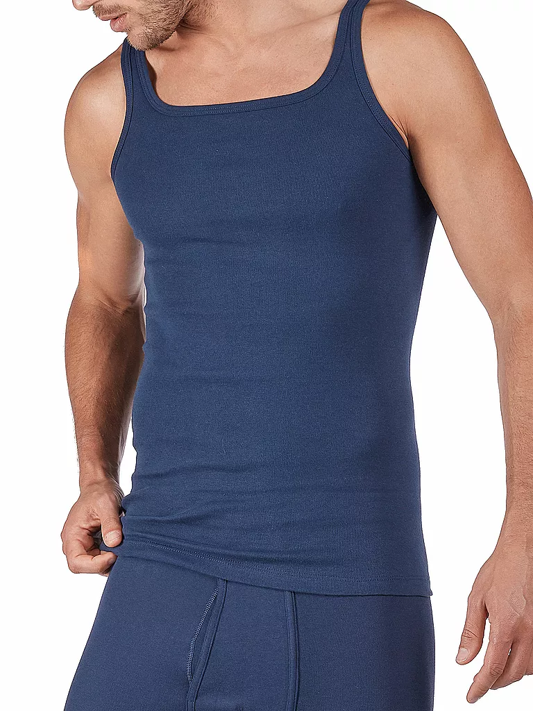 HUBER | Camiseta de tirantes - Camiseta interior "Comfort" (Azul marino) | Azul