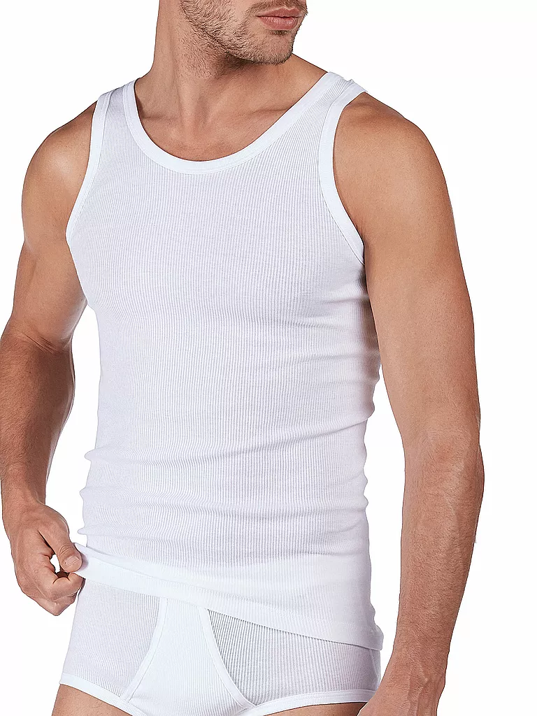 HUBER | Camiseta de tirantes - Camiseta interior "De Luxe" (Blanco) | Blanco
