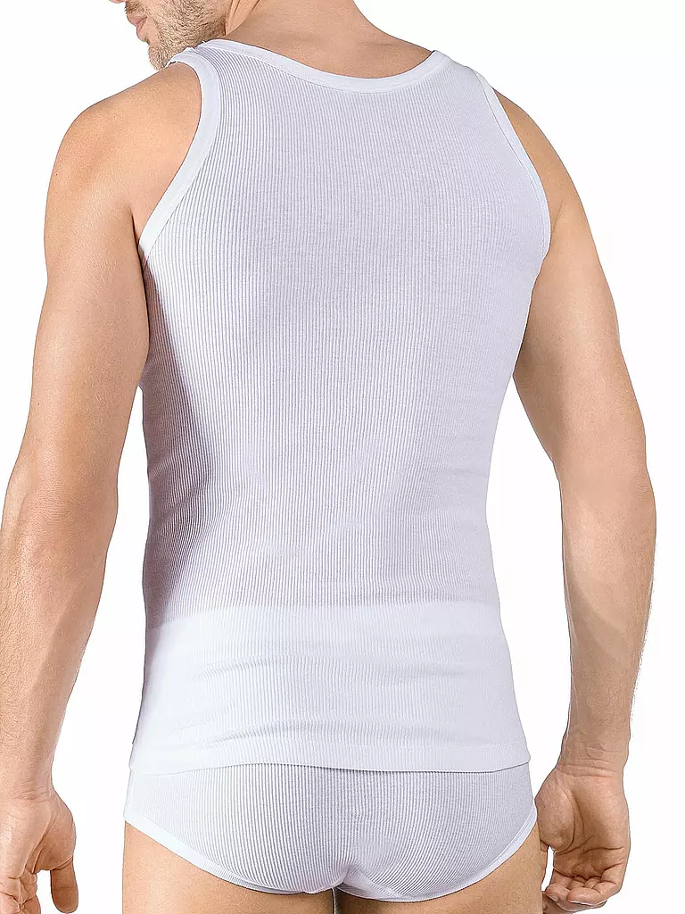 HUBER | Camiseta de tirantes - Camiseta interior "De Luxe" (Blanco) | 