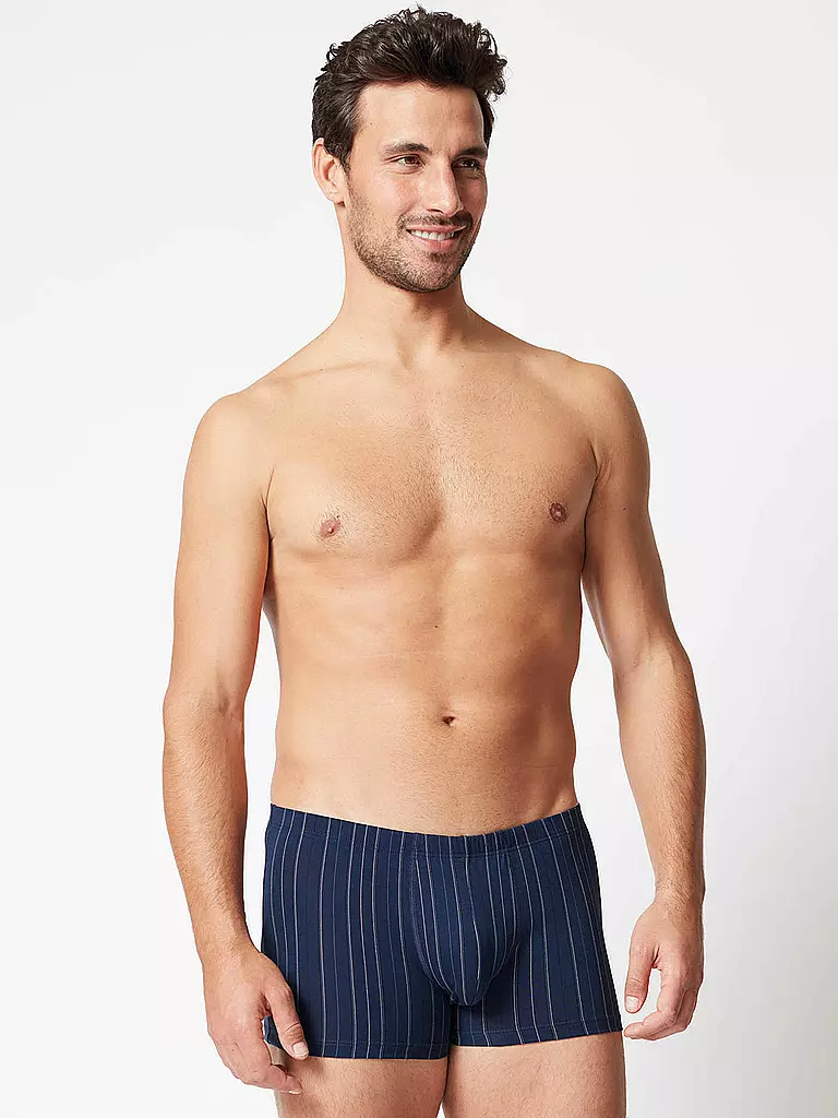 HUBER | Pants 2-er Pkg. dress blue stripe | Azul