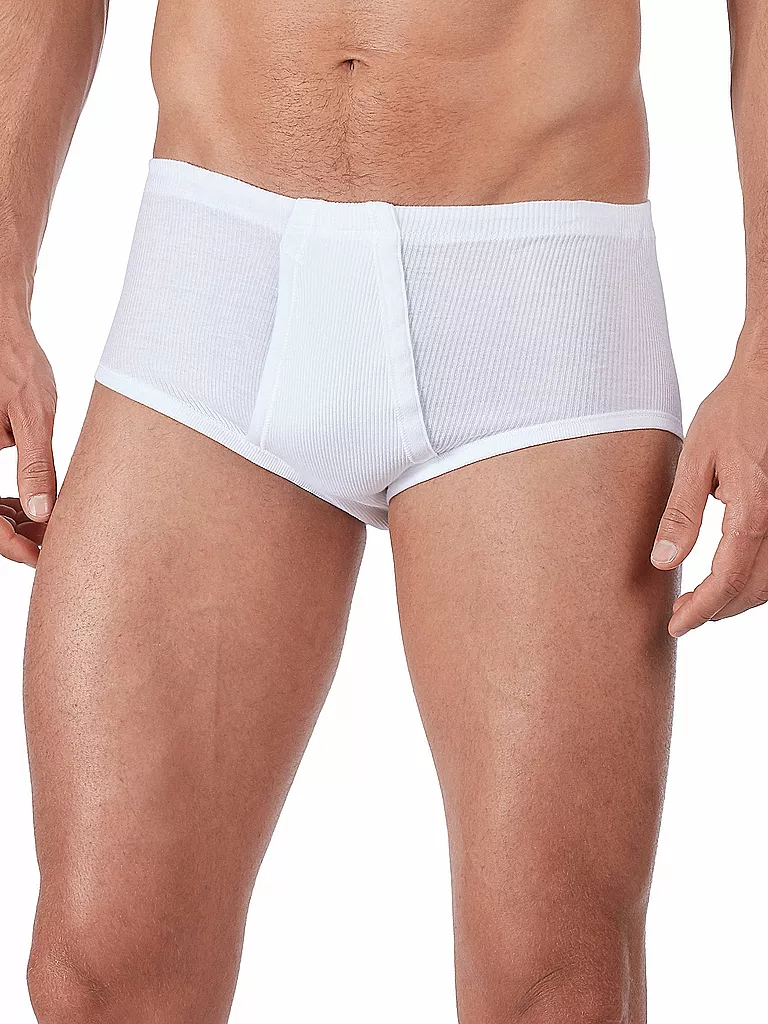 HUBER | Slip "Duo Line" Paquete doble (Blanco) | Blanco