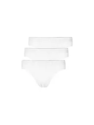 HUBER | Brasil Slip Paquete de 3 azul negro selection | Blanco