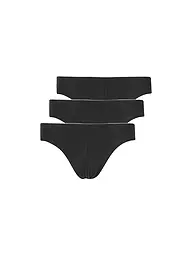 HUBER | Brasil Slip Paquete de 3 azul negro selection | Negro