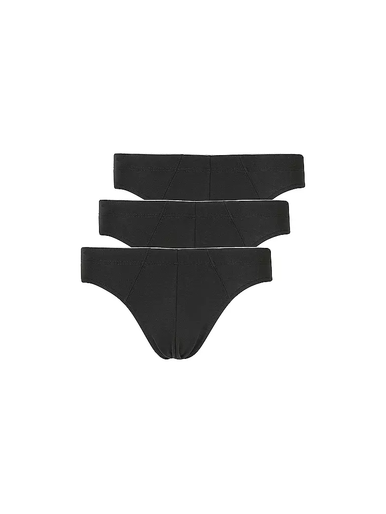 HUBER | Slip Paquete de 3 Just Comfort Negro | Negro