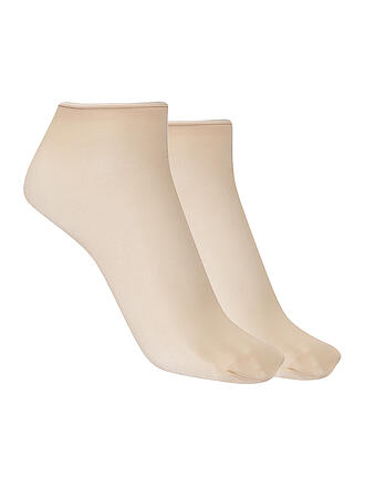 HUDSON | Calcetines finos SIMPLY 20, paquete de 2, color piel