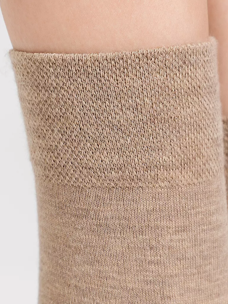 HUDSON | Calcetines beige jaspeado. | Beige