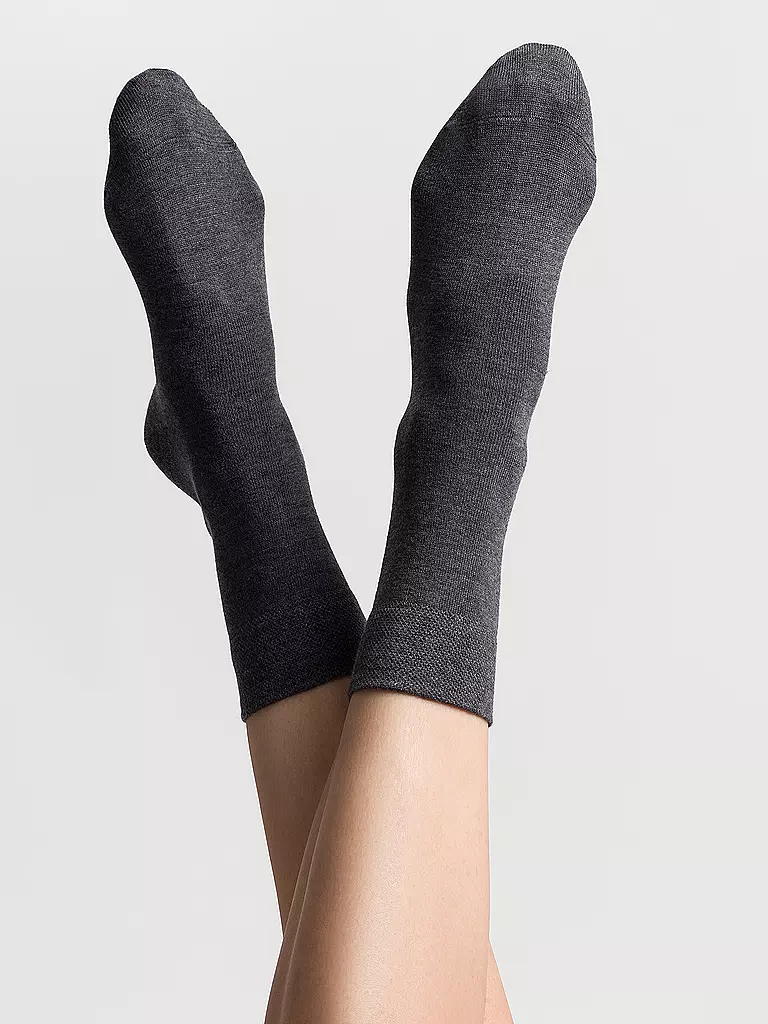 HUDSON | Calcetines gris jaspeado. | Gris