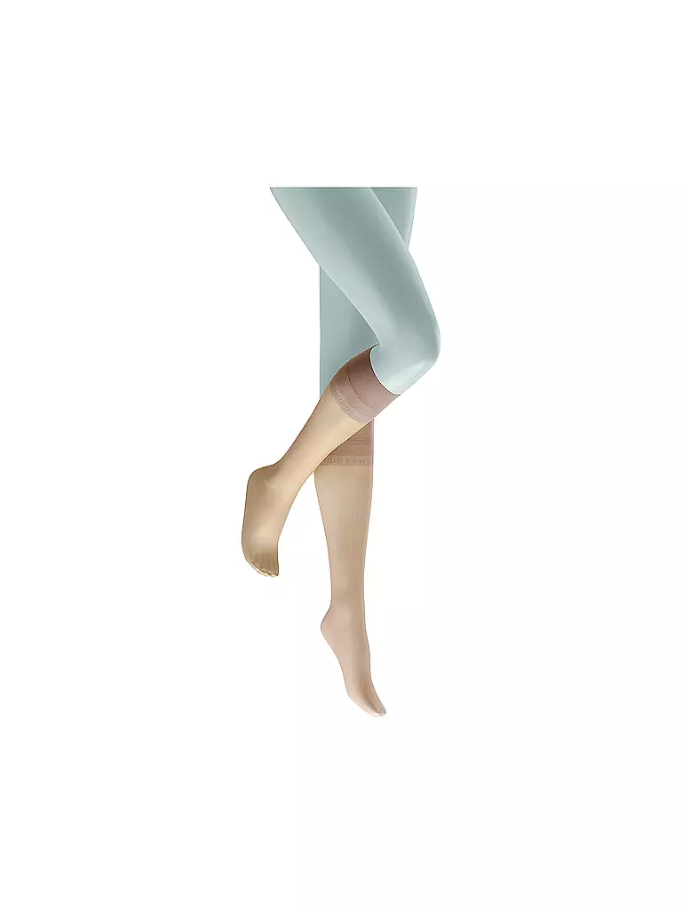HUDSON | Calcetines hasta la rodilla GLAMOUR teint | Beige
