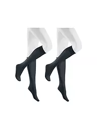 HUDSON | Calcetines hasta la rodilla SIMPLY 40, paquete de 2, marino | Azul