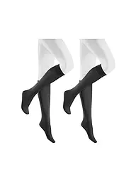 HUDSON | Calcetines hasta la rodilla SIMPLY 40, paquete de 2, marino | Gris