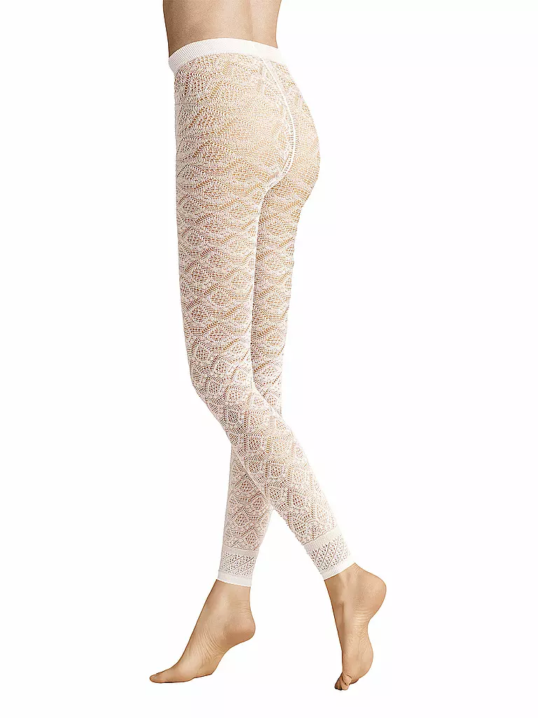HUDSON | Leggins GRAPHIC CROCHET 40DEN blanco | Blanco