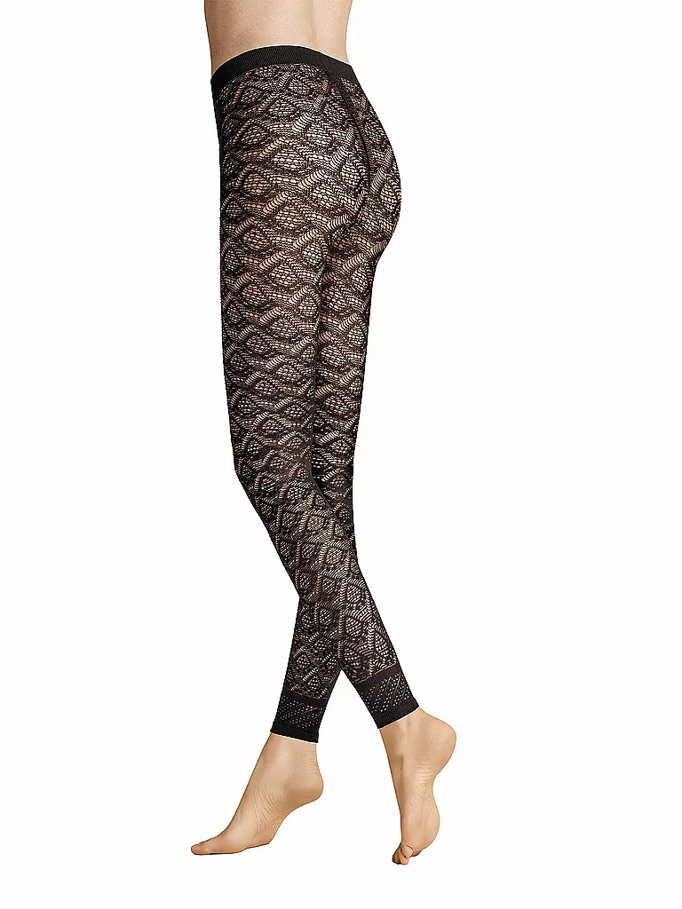 HUDSON | Leggins GRAPHIC CROCHET 40DEN negro | Negro