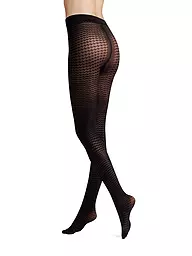 HUDSON | Medias de moda EARTHY CHECK negras | Negro