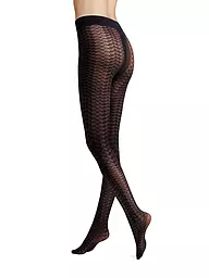HUDSON | Medias de moda EARTHY REPTILE negras | Negro