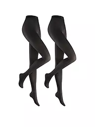 HUDSON | Feinstrumpfhose SIMPLY 40 Paquete de 2 antracita | Negro