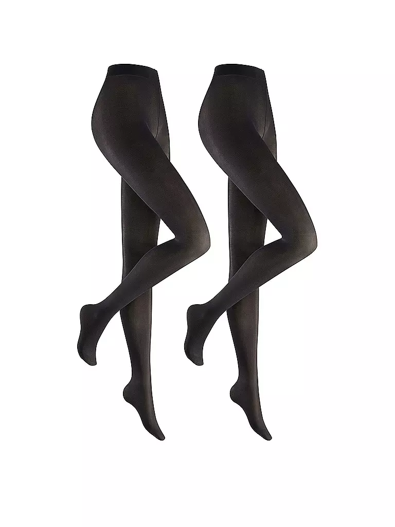 HUDSON | Medias finas SIMPLY 40, paquete de 2, negro | Negro