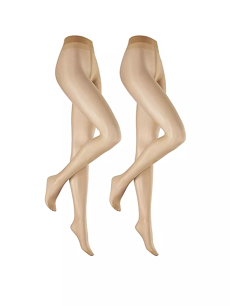 HUDSON | Medias paquete de 2 "Simply20" (piel) | Beige