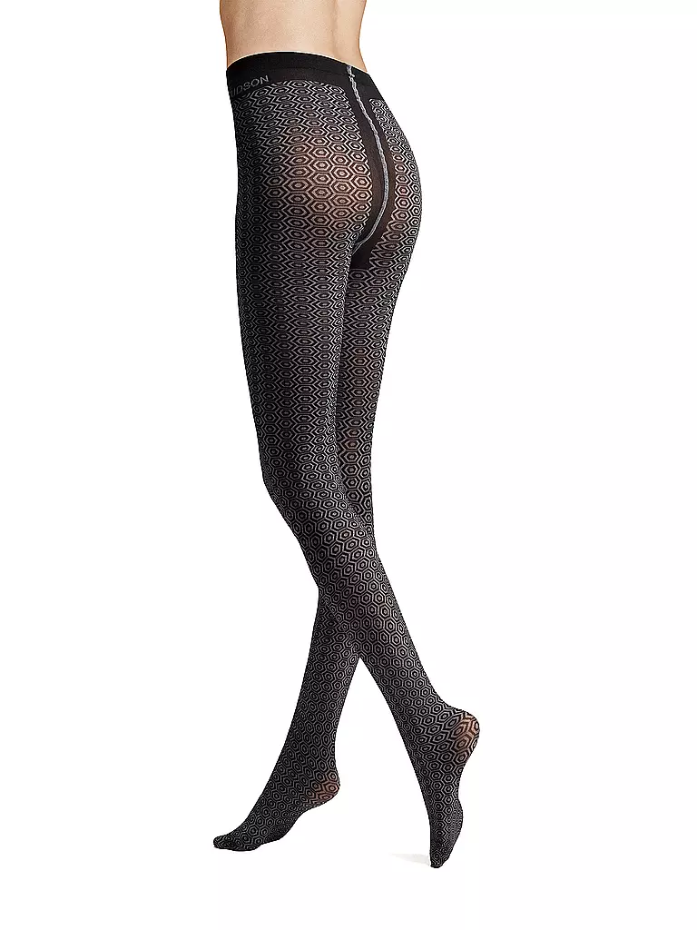 HUDSON | Modestrumpfhose COSMIC TILE black | Negro