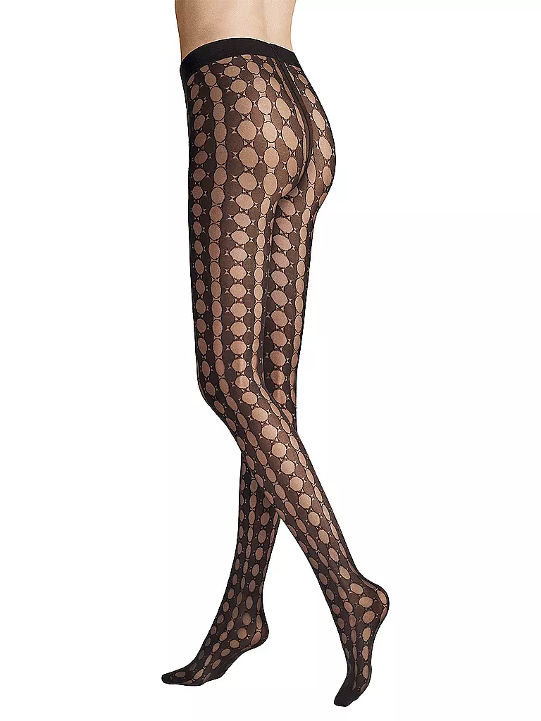 HUDSON | Modestrumpfhose CRAZY DOTS 40DEN negro | Negro
