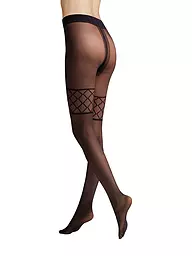 HUDSON | Modestrumpfhose FANCY NET black | Negro