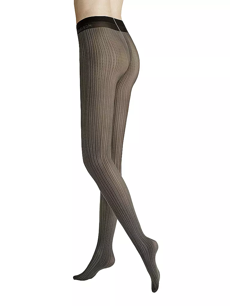HUDSON | Modestrumpfhose GRAPHIC LINE antracita | Gris