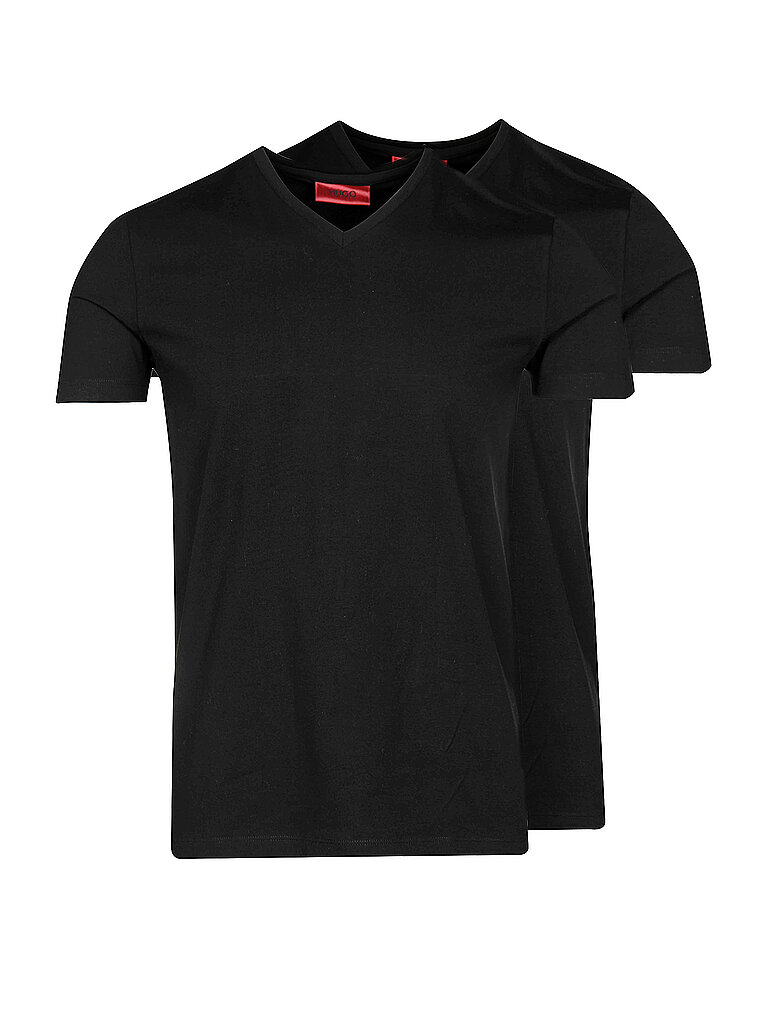 HUGO Paquete de 2 camisetas negro | XXL