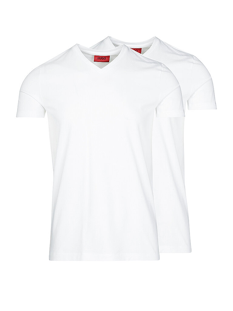 Hugo Paquete de 2 camisetas blanco L