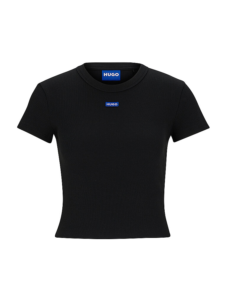 Hugo Camiseta de corte cropped negro M