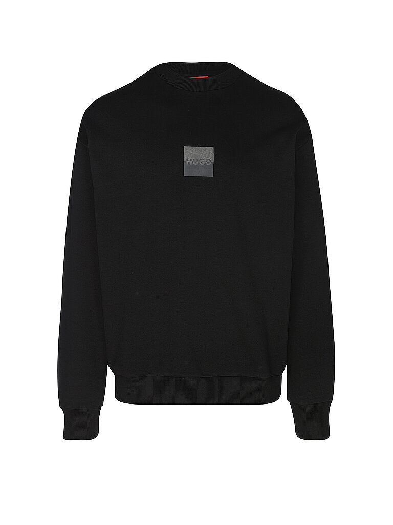 HUGO Sweater DUSPLITED negro