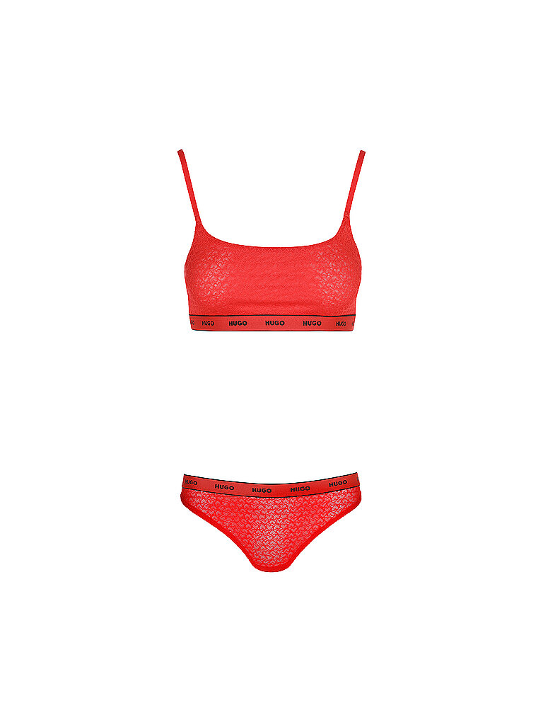 Hugo Conjunto de lencería VALENTINE rojo brillante rojo M