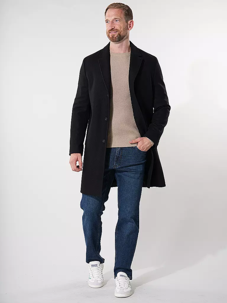 HUGO | Abrigo de lana MALTE | Negro
