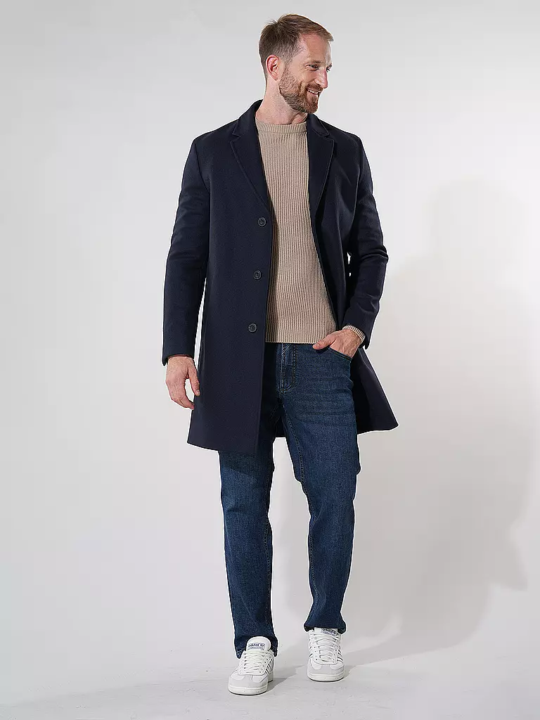 HUGO | Abrigo de lana MALTE | Azul oscuro