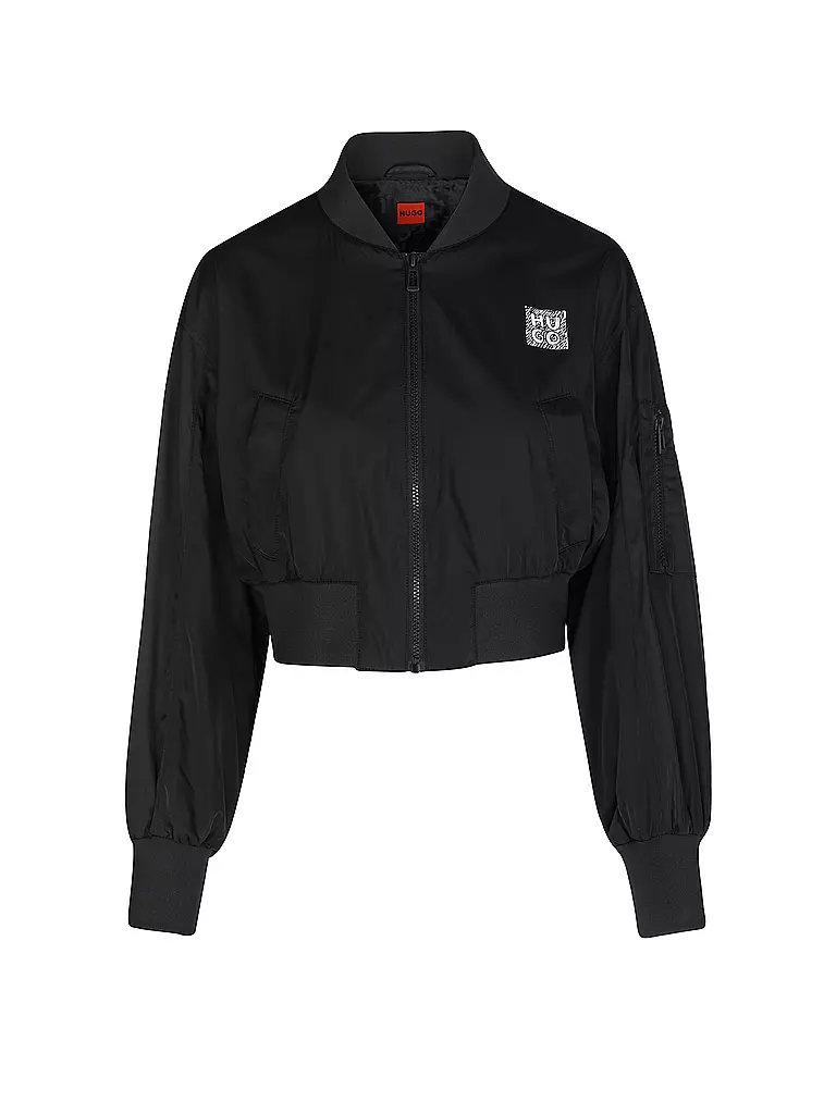 HUGO | Blouson Cropped Fit ASULANA | Negro