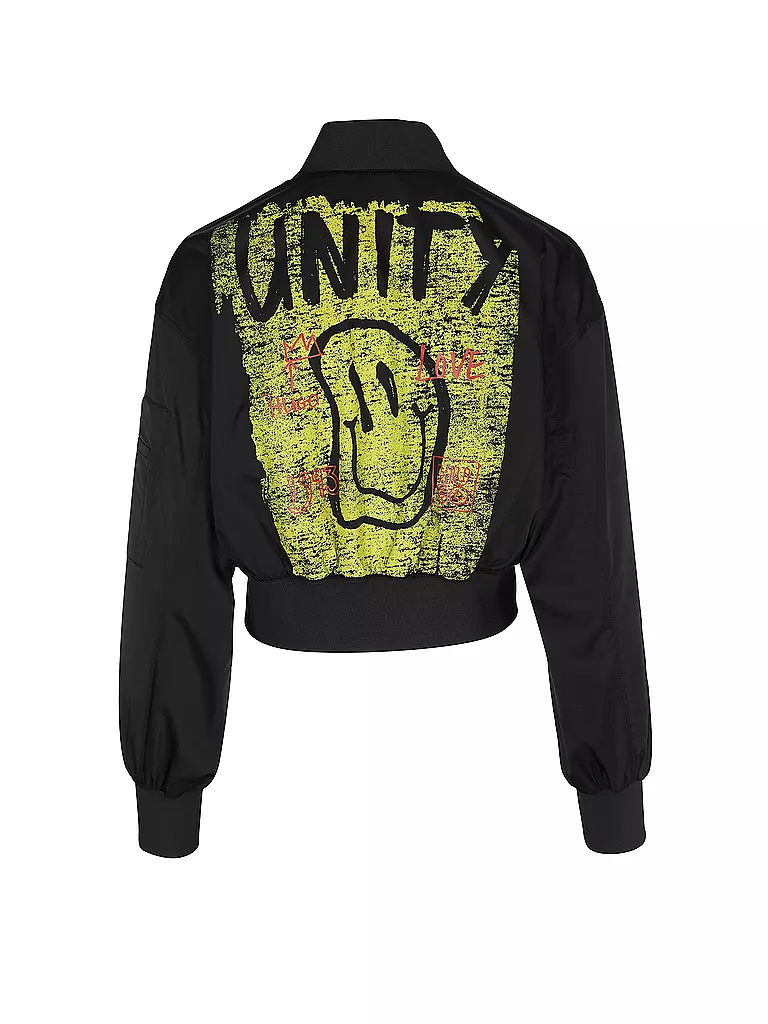 HUGO | Blouson Cropped Fit ASULANA | Negro