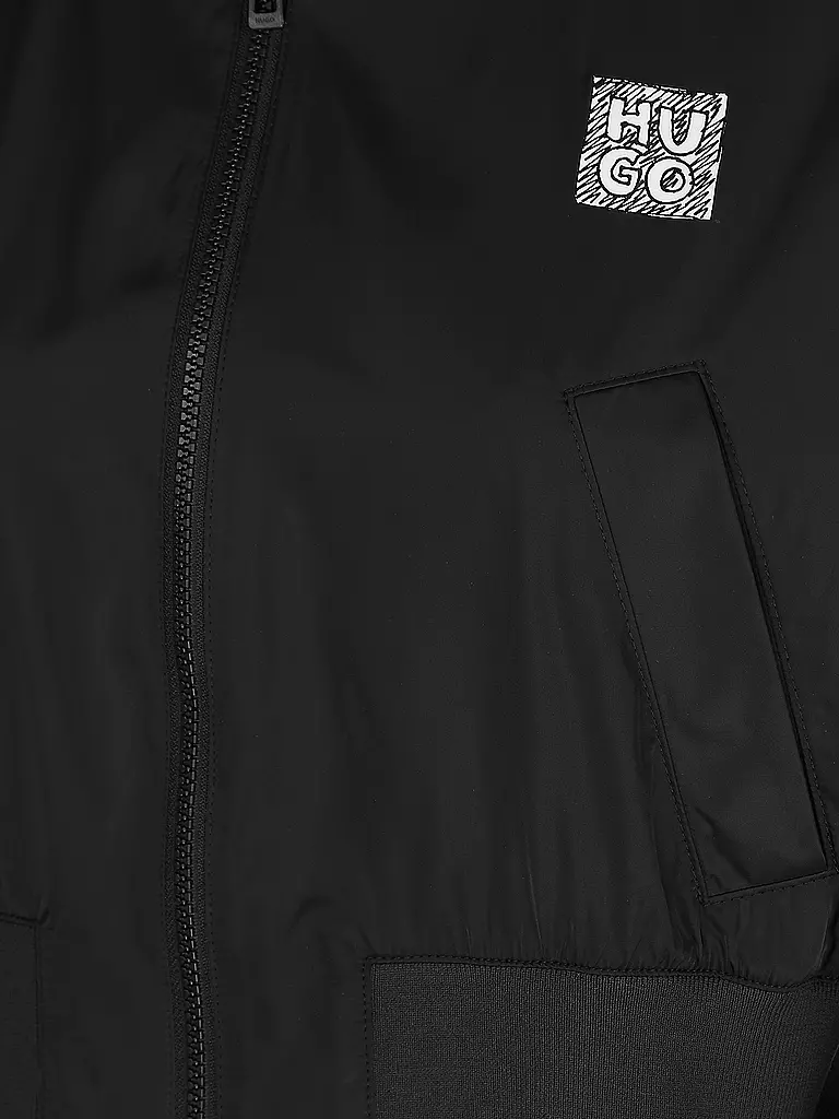 HUGO | Blouson Cropped Fit ASULANA | Negro