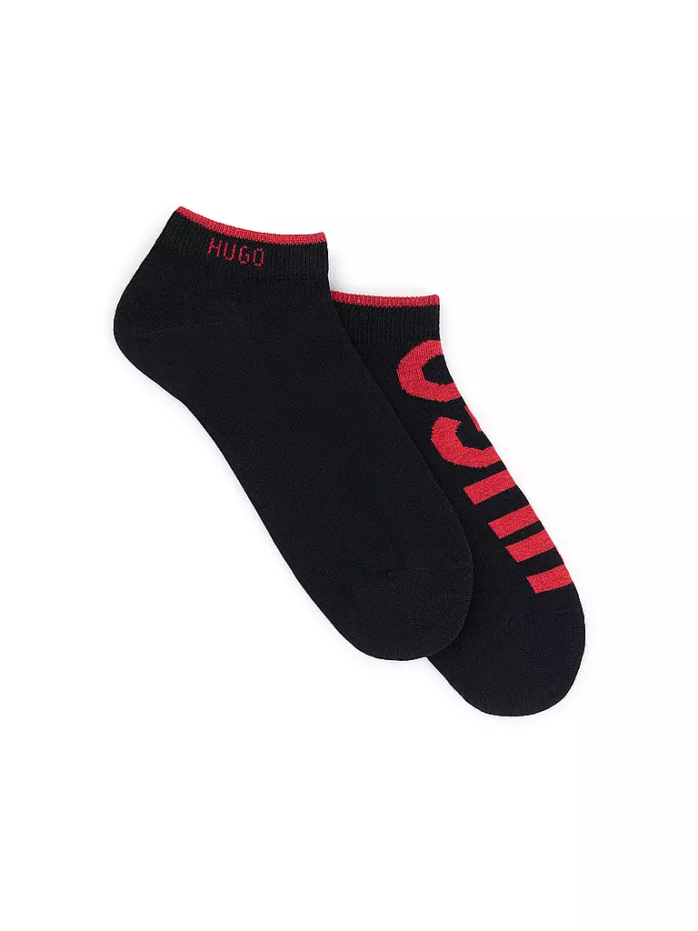 HUGO | Calcetines, paquete de 2, negro | Negro