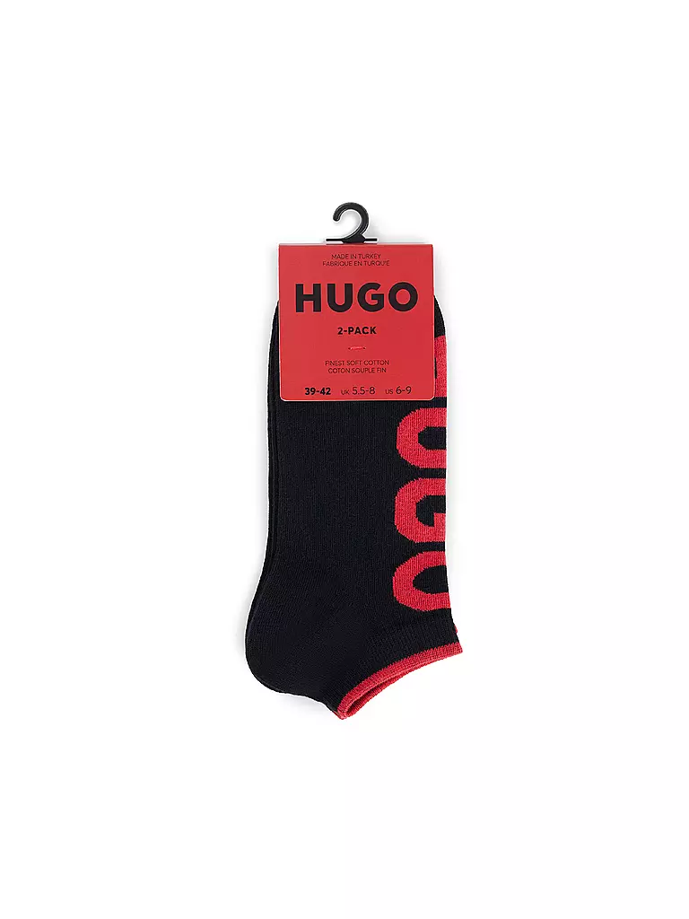 HUGO | Calcetines, paquete de 2, negro |