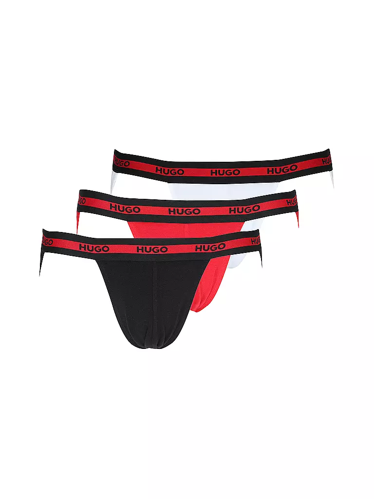 HUGO | Calzoncillos JOCKSTR paquete de 3 rojo brillante | Rojo